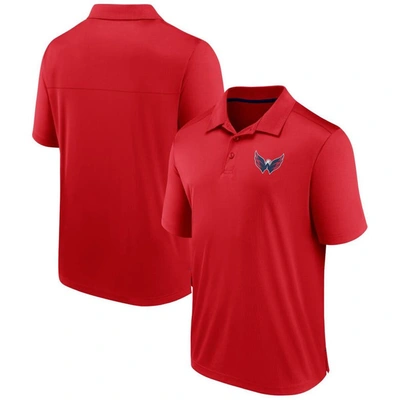 Fanatics Branded Red Washington Capitals Polo