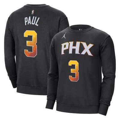 Jordan Brand Chris Paul Black Phoenix Suns Statement Name & Number Pullover Sweatshirt