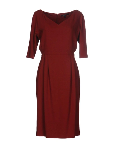 Gucci Knee-length Dresses In Brick Red