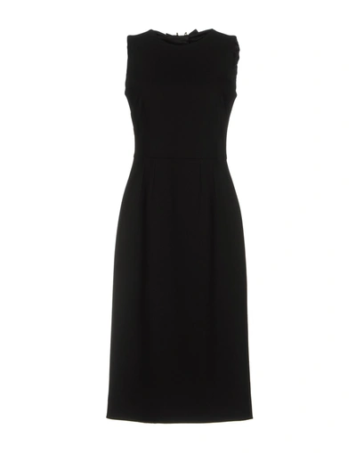 Dolce & Gabbana Midi Dresses In Black