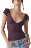 Free People Duo Bustier Top In Vintage Grape