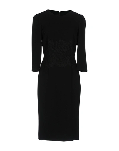 Dolce & Gabbana Knee-length Dresses In Black