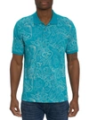 Robert Graham Dozer Polo In Turquoise