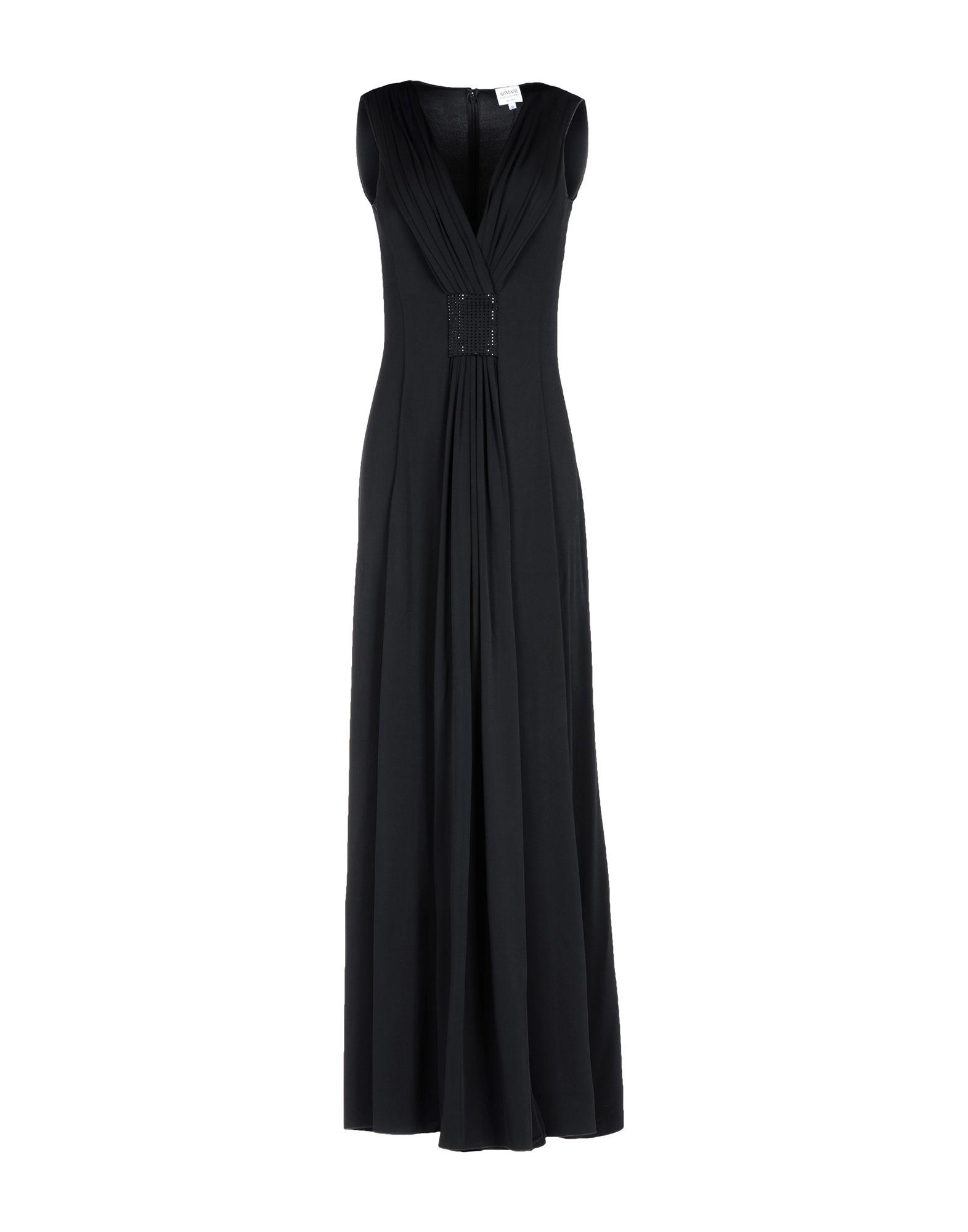 Armani Collezioni Long Dress In Black | ModeSens