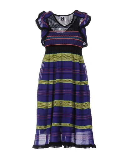 M Missoni Short Dress In Purple