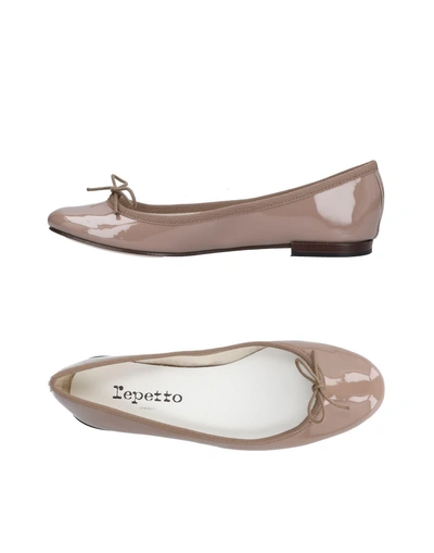 Repetto Ballet Flats In Light Brown
