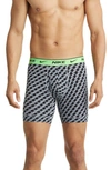 Nike Dri-fit Essential 3-pack Stretch Cotton Boxer Briefs In Grey Print