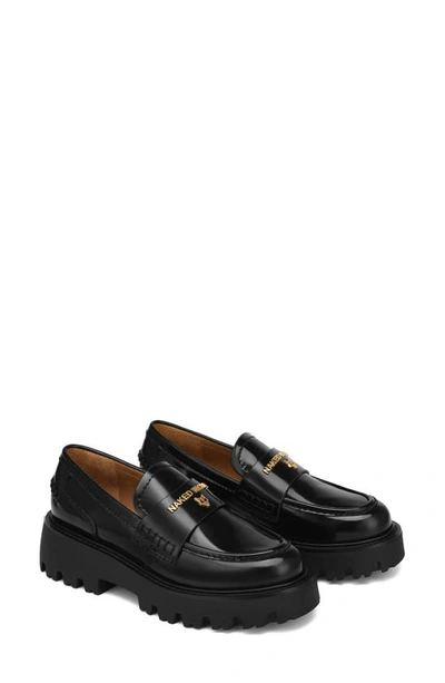 Naked Wolfe Flawed Platform Loafer In Black