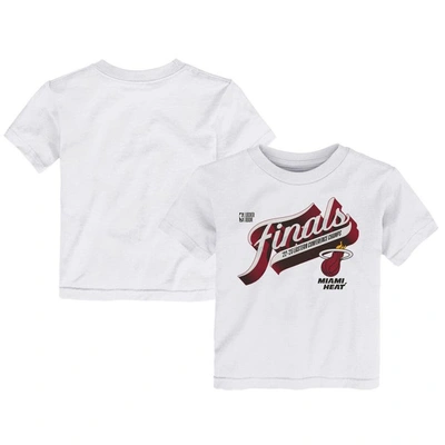 Fanatics Kids' Toddler  Branded  White Miami Heat 2023 Eastern Conference Champions Locker Room T-shirt