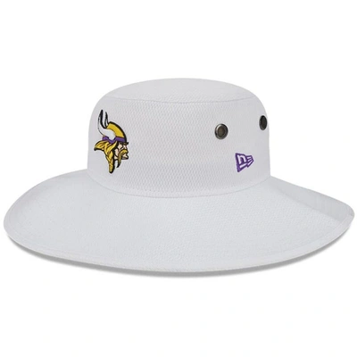 New Era White Minnesota Vikings 2023 Nfl Training Camp Panama Bucket Hat
