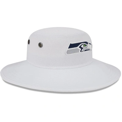 New Era White Seattle Seahawks 2023 Nfl Training Camp Panama Bucket Hat