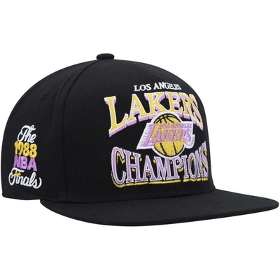 Mitchell & Ness Men's  Black Los Angeles Lakers Hardwood Classics Soul Champions Era Diamond Snapback