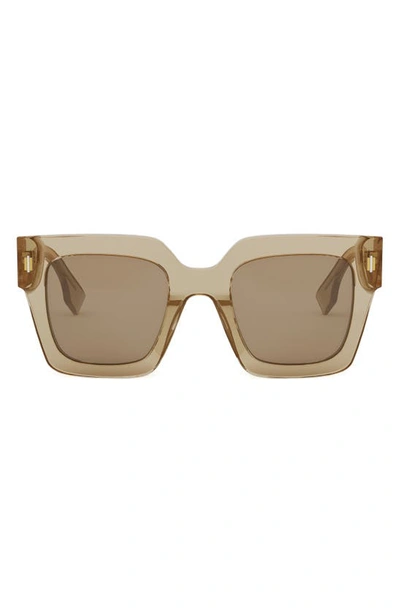 Fendi Roma 50mm Square Sunglasses In Grey