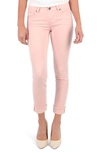 Kut From The Kloth Amy Fray Hem Crop Skinny Jeans In Pink