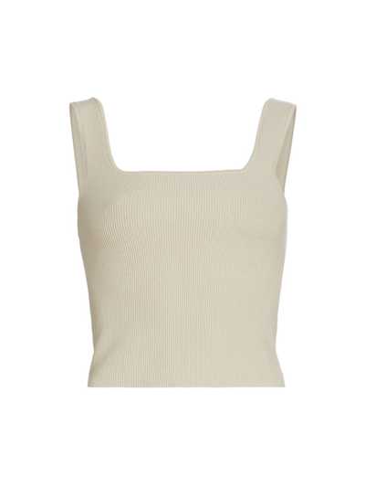 Reformation Julia Ribbed Sweater Tank In Coyote