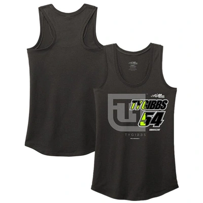 Joe Gibbs Racing Team Collection Heather Black Ty Gibbs Racer Back Tank Top