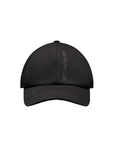 Moncler Logo Baseball Cap In Black  