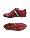 Bally Sneakers In Brick Red