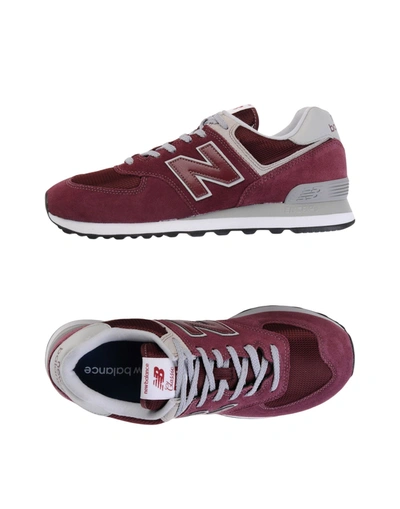 New Balance Sneakers In Burgundy/navy