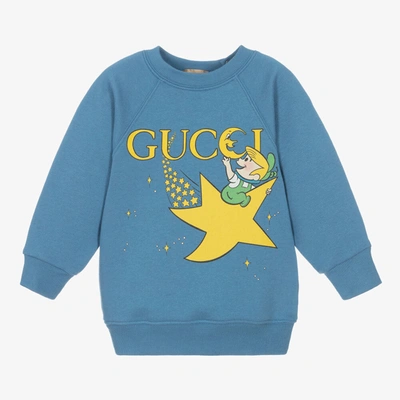 Gucci Babies' Blue Cotton The Jetsons Logo Sweatshirt