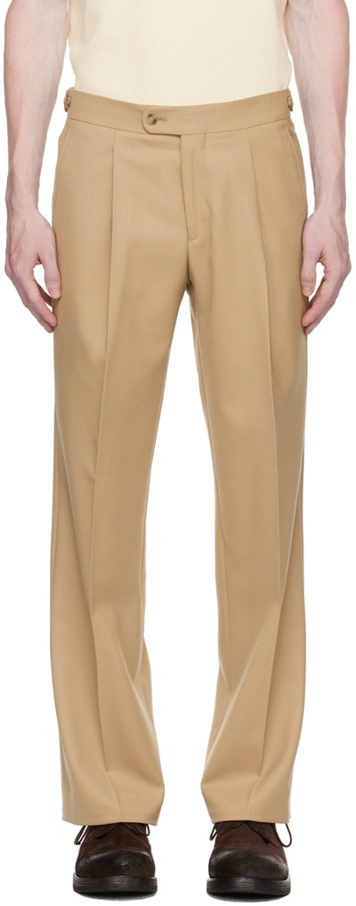Sunflower Pressed-crease Trousers In Beige