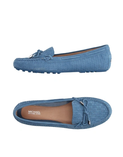 Michael Michael Kors Loafers In Azure