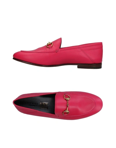 Gucci Loafers In Fuchsia