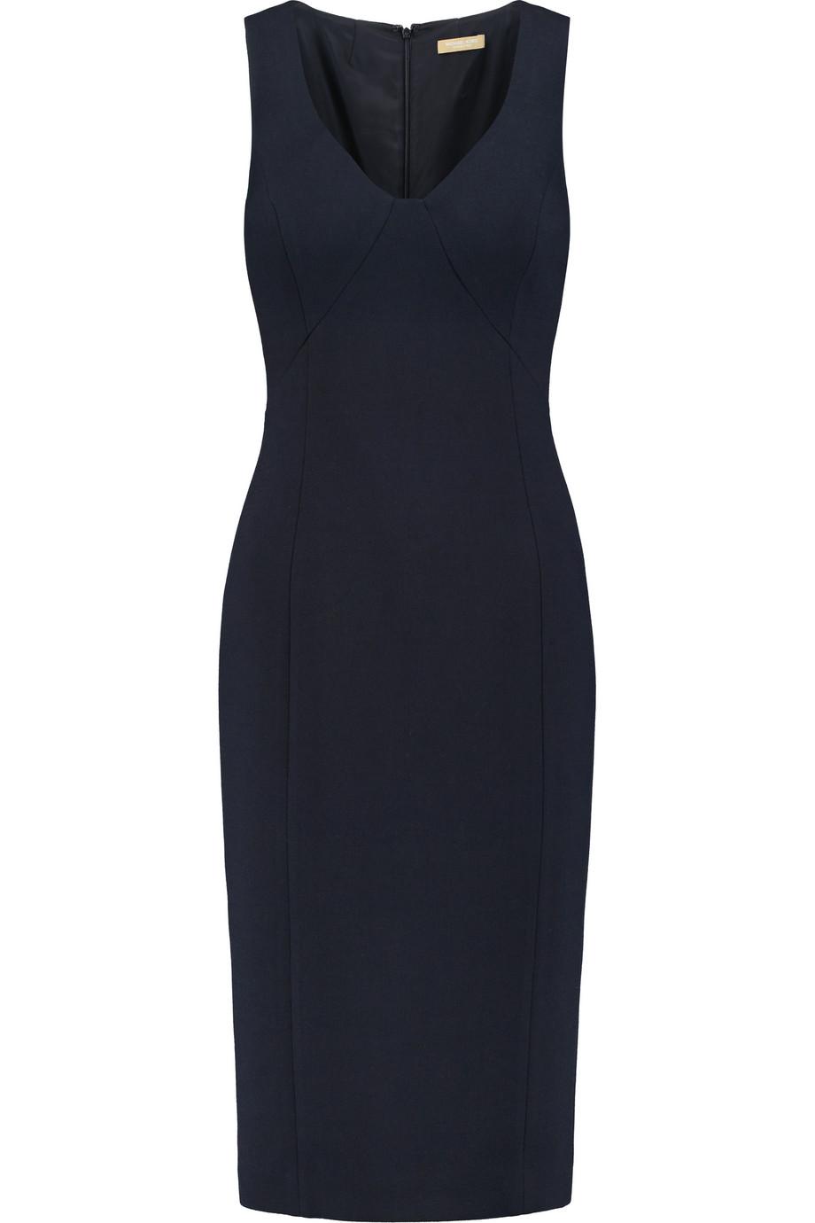 Michael Kors Wool-blend Crepe Midi Dress | ModeSens