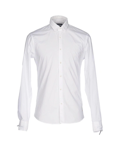 Scotch & Soda Solid Color Shirt In White