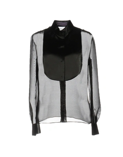Emanuel Ungaro Solid Color Shirts & Blouses In Black