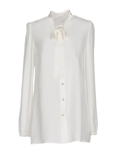 Dolce & Gabbana Shirts & Blouses With Bow In White