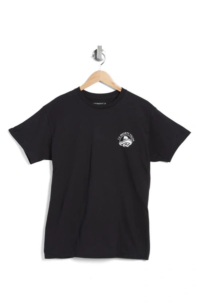 Retrofit La Muerte Graphic T-shirt In Black