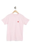 Retrofit Embroidered Red Cup T-shirt In Light Pink