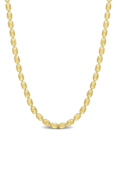 Delmar 1.8mm Oval Ball Chain Necklace In Gold