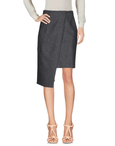 Dondup Knee Length Skirts In Grey