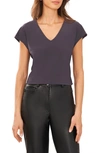 Halogen V-neck Dolman Sleeve T-shirt In Charcoal