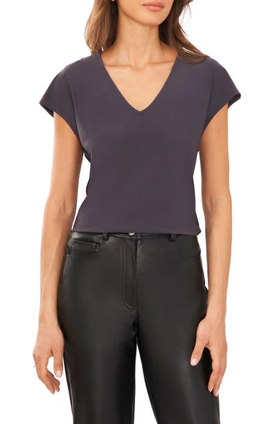 Halogen V-neck Dolman Sleeve T-shirt In Charcoal