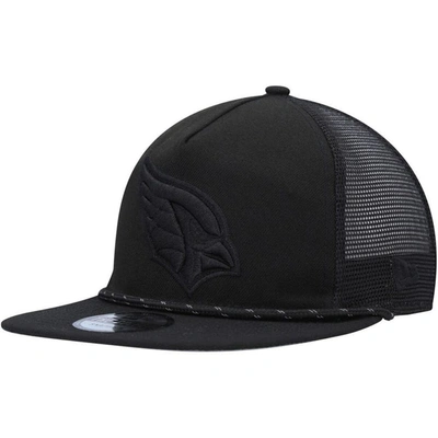 New Era Black Arizona Cardinals Illumination Golfer Snapback Trucker Hat