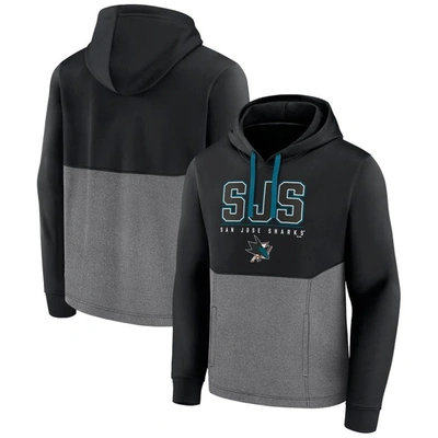 Fanatics Branded Black San Jose Sharks Successful Tri-blend Pullover Hoodie