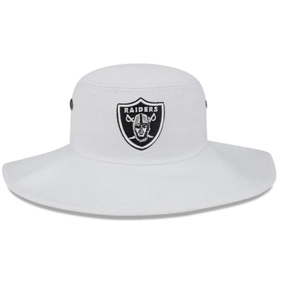 New Era White Las Vegas Raiders 2023 Nfl Training Camp Panama Bucket Hat