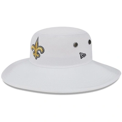 New Era White New Orleans Saints 2023 Nfl Training Camp Panama Bucket Hat