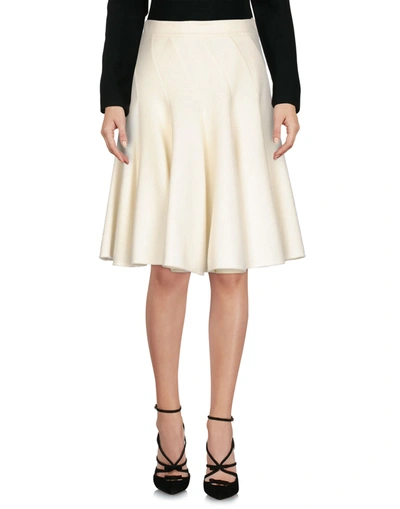 Ermanno Scervino Midi Skirts In Ivory