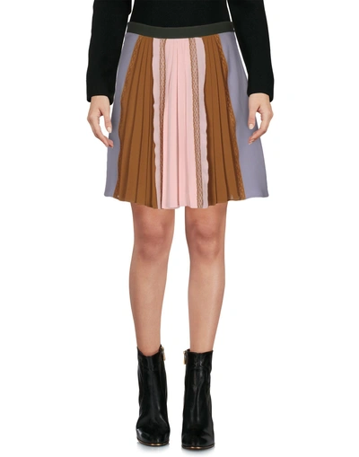 Valentino Mini Skirt In Lilac