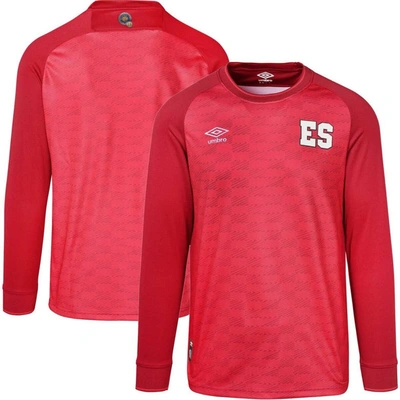 Umbro Red El Salvador National Team 2023 Replica Long Sleeve Jersey