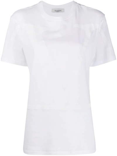 Valentino Oversized Vlogo T-shirt In White