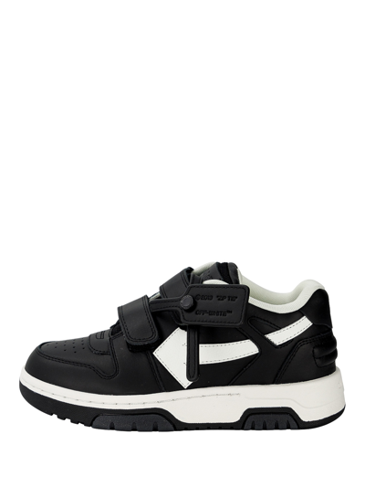 Off-white Kid's Out Of Office Low-top Leather Trainers, Toddler/kids In Black