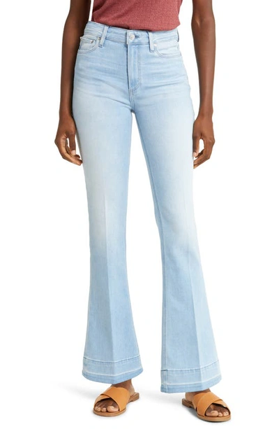 Paige Laurel Canyon High Waist Flare Leg Jeans In Camille Distressed