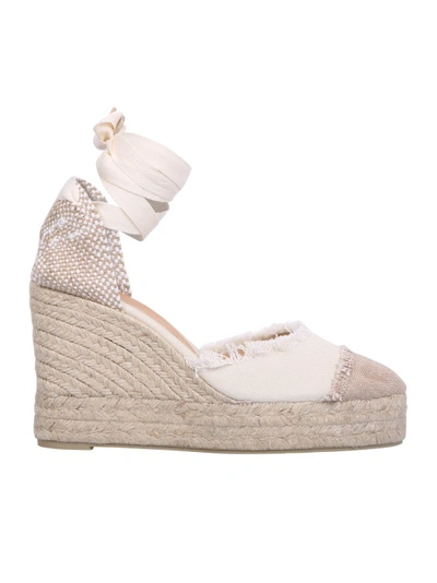 Castaã±er High Wedge Heel Espadrilles In Neutrals