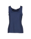 Le Tricot Perugia Tank Top In Slate Blue