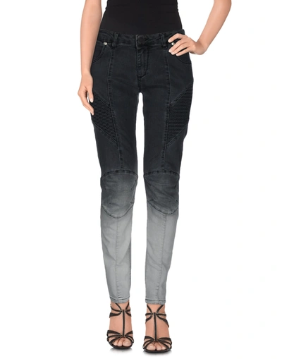 Pierre Balmain Denim Trousers In Black